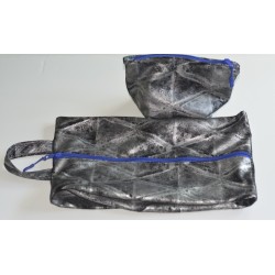 Custom Shoe Bag with Matching Cosmetic Pouch -2