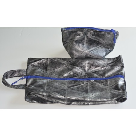 Custom Shoe Bag with Matching Cosmetic Pouch -2