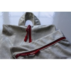 Custom Shoe Bag with Matching Cosmetic Pouch -3