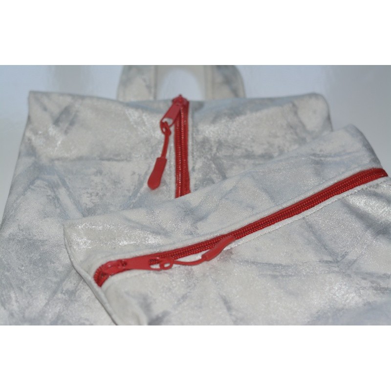 Custom Shoe Bag with Matching Cosmetic Pouch -4